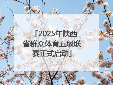 2025年陕西省群众体育五级联赛正式启动